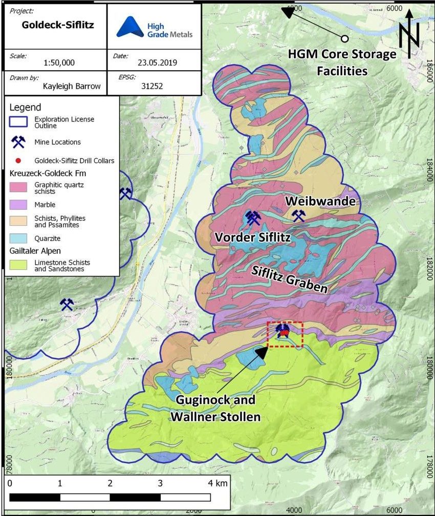 Goldeck-Siflitz – Geological Cross Section (PDF p13)